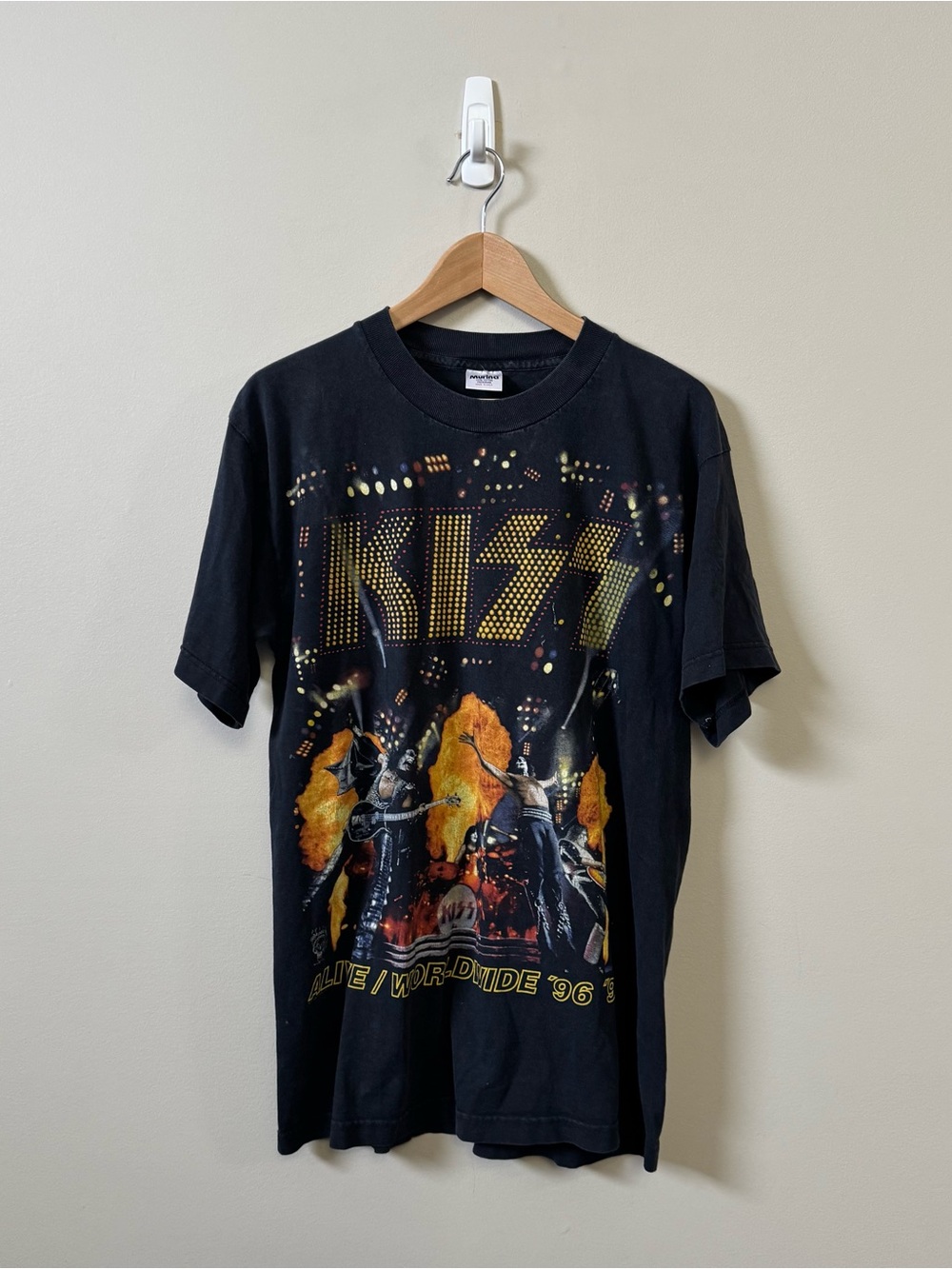 KISS Vintage 1997 Alive worldwide 96/97 short sleeve concert t-shirt